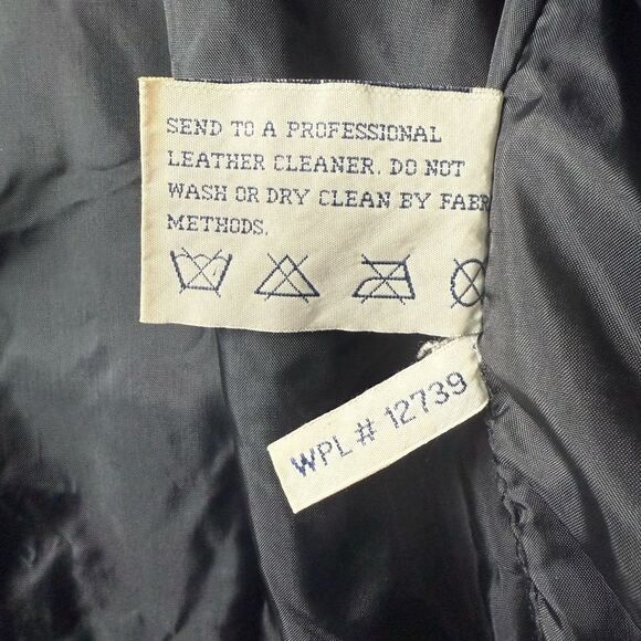 Fitz Wright Leather Jacket Womens Size XL Black 100% Leather *see description* - Picture 7 of 13